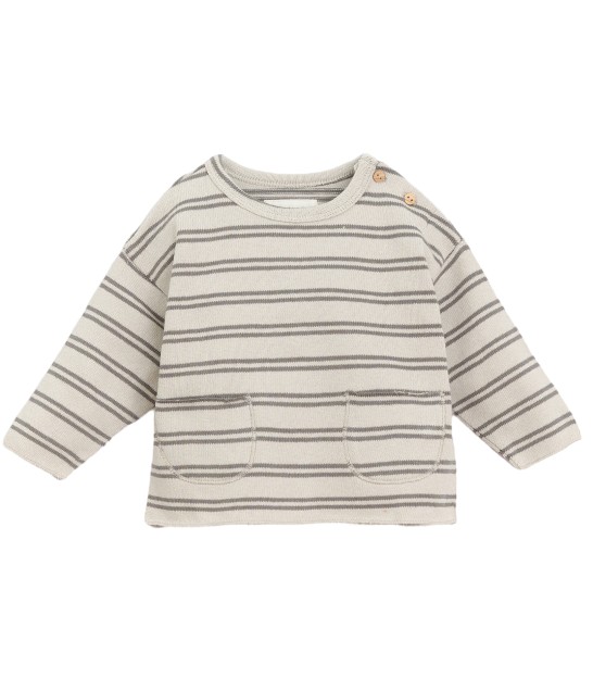 Knitted Jersey Sweater Coffee - Loja Dada for Kids - PLAY UP