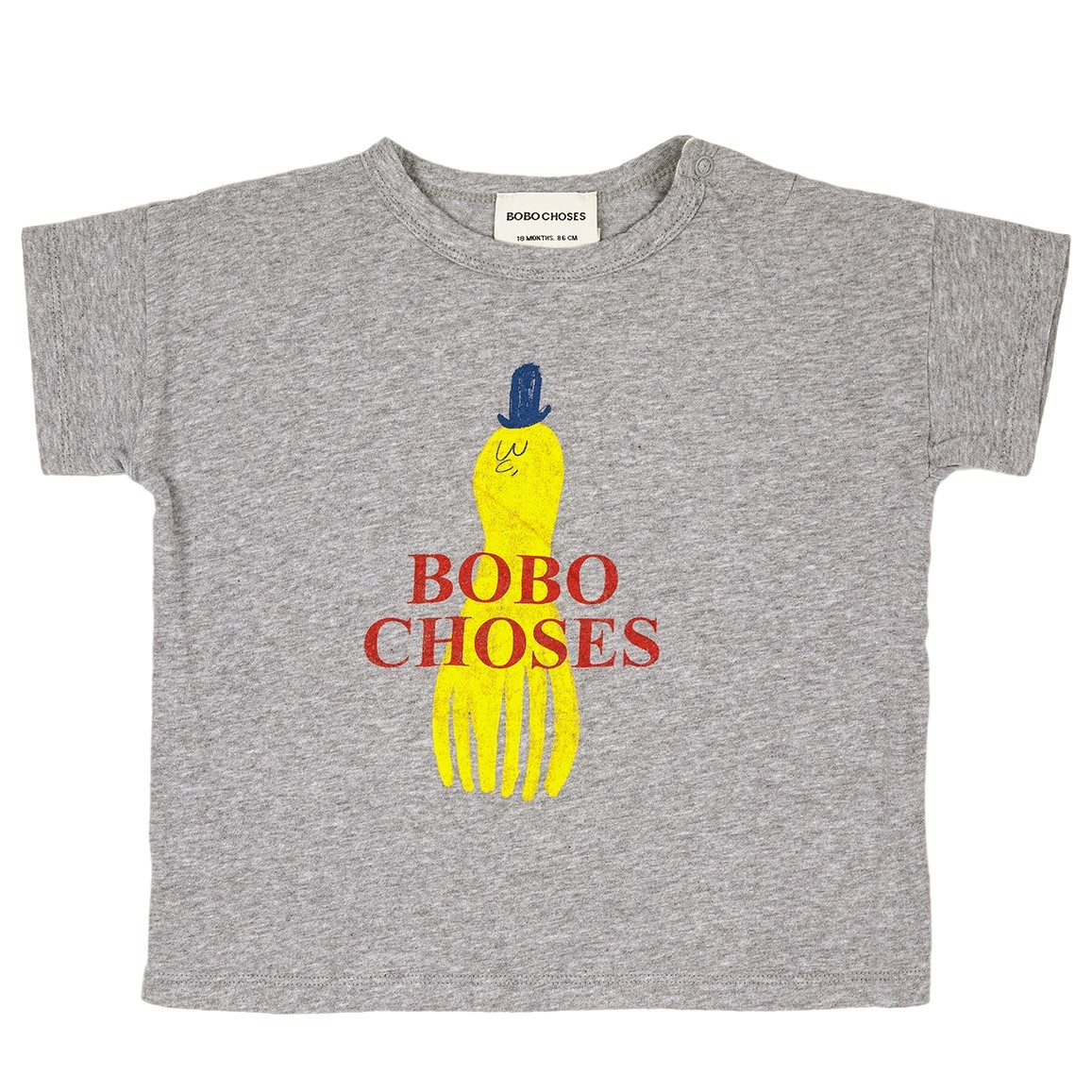 Yellow Squid T-shirt Baby - Loja Dada for Kids - BOBO CHOSES