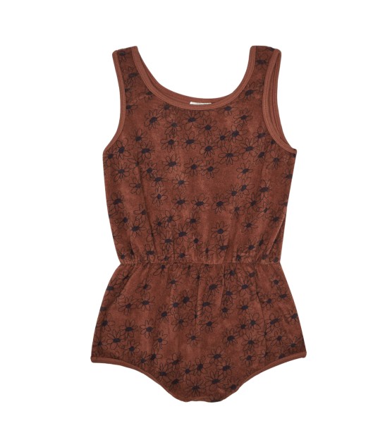 Brown Daisies Jumpsuit - Loja Dada for Kids - THE CAMPAMENTO