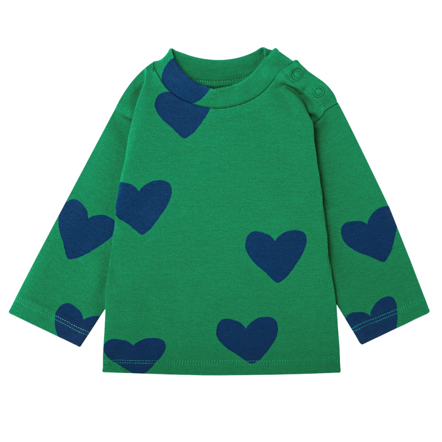 Blue Hearts l/sleeves baby t-shirt by THE CAMPAMENTO