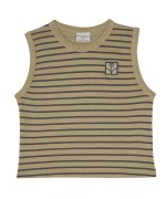 Brown Stripes Tank Top