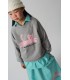 Cat Sweatshirt Grey