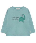 Elephant L/sleeve ribbed t-shirt Green