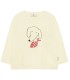 Dog L/sleeve ribbed t-shirt Cream