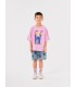 Faraway Castle S/sleeve T-shirt Pink