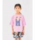 Faraway Castle S/sleeve T-shirt Pink