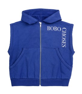 Bobo Choses Sleeveless Zip Hoodie Sweatshirt 
