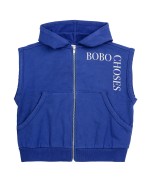 Bobo Choses Sleeveless Zip Hoodie Sweatshirt 