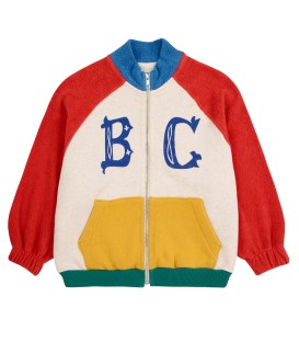B.C Vintage Color Block Zip Sweatshirt 