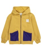 Bobo Choses Zip Hoodie Sweatshirt Curry