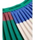 Color Block Pleated Skirt