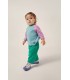 Green corduroy baby trousers