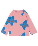 Pigeons AOP l/sleeve baby t-shirt