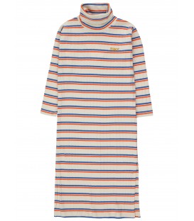 Stripes Mockneck Dress 