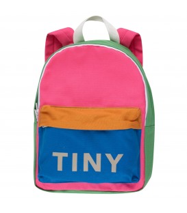 Color Block Backpack Pink/Mustard