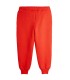 Dog Embroidered Red Sweatpants