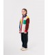 Bobo Square Embroidery Color block Corduroy Shirt