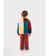 Color Block Sheepskin Jacket