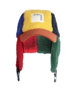 Color Block Sheepskin Chapka