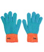 Color Stripes Knitted Gloves