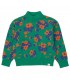 Flowers Mockneck Knitted Sweater