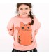 Sweatshirt Red Cat Rose