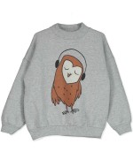 Sweatshirt Owl Grey Melange