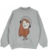 Sweatshirt Owl Grey Melange