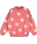 Sweatshirt Kittens in Boots Coral