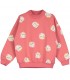 Sweatshirt Kittens in Boots Coral