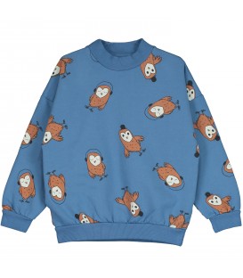 Sweatshirt Owls Blue