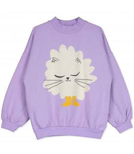 Sweatshirt Kitten in Boots Mauve