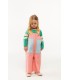 Baby Color Block Dungaree Peach