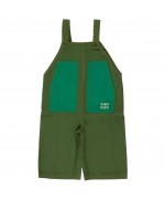 Baby Color Block Dungaree Moss Green