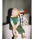 Baby Color Block Dungaree Moss Green