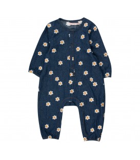 Daisy Denim Baby One-piece