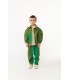 Color Block Jacket Moss Green