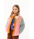 Color Block Polar Sherpa Jacket Warm Wild Rose/Pink