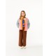 Color Block Polar Sherpa Jacket Warm Wild Rose/Pink