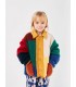 Color Block Sheepskin Jacket