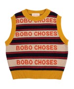 Branded Bobo Choses Striped Knit Vest