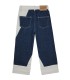 B-SIDE BC Contrast Color Straight Denim Pants