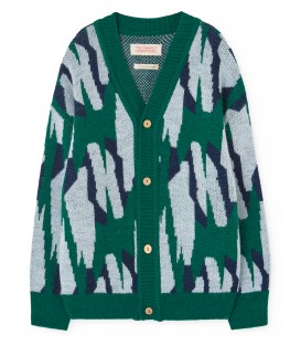 ARTY RACOON KIDS Cardigan Green