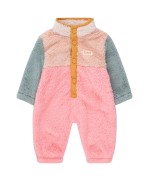 Color Block Polar Sherpa Baby One-piece Wild Rose/Pink