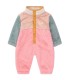 Color Block Polar Sherpa Baby One-piece Wild Rose/Pink