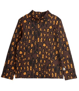 Leopard l/sleeve T-shirt 