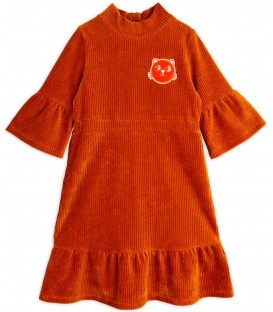 Cats Corduroy Velour Dress