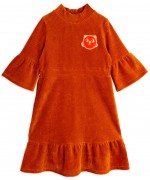 Cats Corduroy Velour Dress