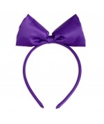 Bow Satin Headband Purple