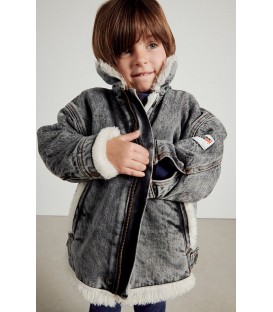 Kids Denim Jacket YOPDAY Snow Black